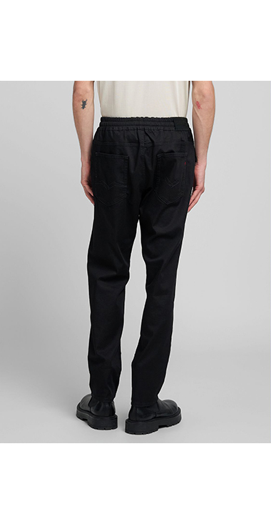 リラックステーパードLANNY Touch denim 詳細画像 ブラック 3
